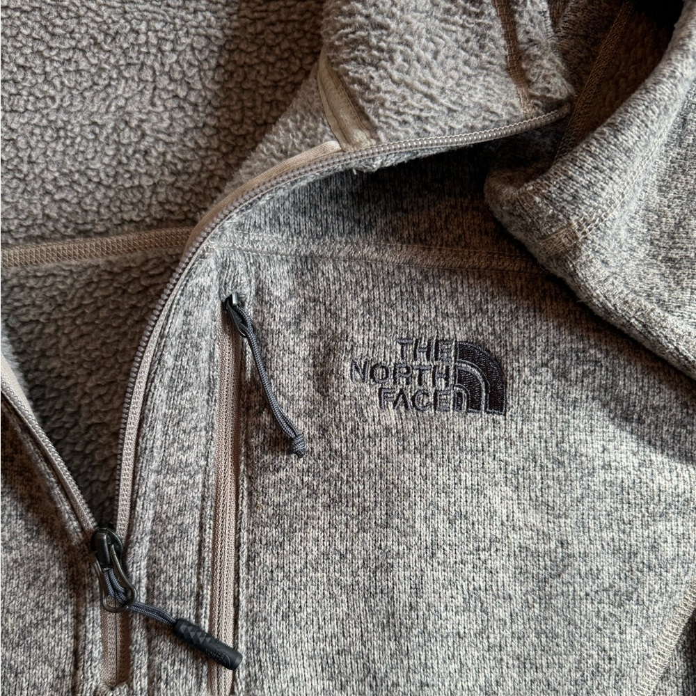 The North Face Gordon Lyons Quarter Zip - Mens Large Tan Heather - Picture 3 of 4